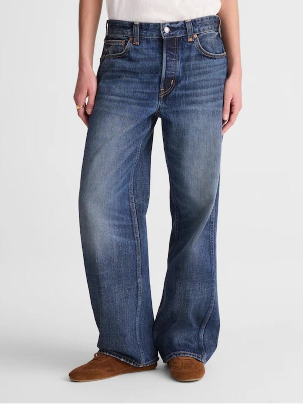 Madewell Low-Slung Baggy Jeans in Japanese Denim Size 28